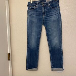 AG Adriano Goldschmied Ed prima roll up cigarette jeans lyocell mid rise 27R
